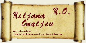 Miljana Omaljev vizit kartica